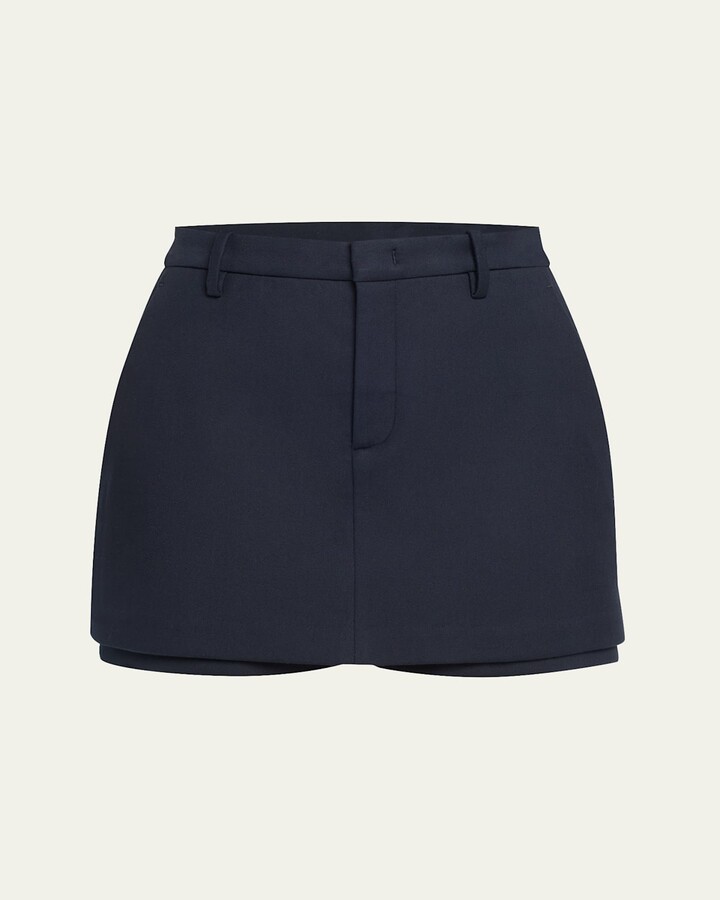Tailored Mid-Rise Skort