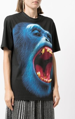 Christopher Kane monkey print oversized T-shirt - ShopStyle