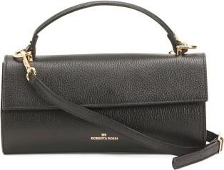 TJMAXX Leather Baguette Flap Over Shoulder Bag - ShopStyle