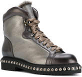 Thumbnail for your product : Santoni metallic lace-up boots