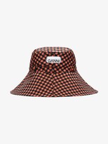 Thumbnail for your product : Ganni Black And Red Checked Bucket Hat