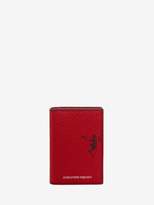 Thumbnail for your product : Alexander McQueen Dancing Skeleton" Leather Pocket Organizer