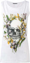 Thumbnail for your product : Alexander McQueen floral skull tank top