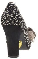 Thumbnail for your product : Ruby Shoo New Womens Black Natural Eva Textile Shoes Floral Slip On