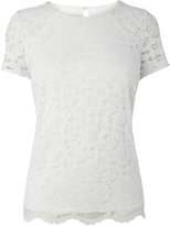 Thumbnail for your product : Grey Short Sleeve Lace Shell Top