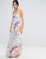 Thumbnail for your product : Liquorish Floral Bandeau Maxi Dress