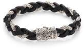 Thumbnail for your product : John Hardy Leather and Silver Braided Bracelet