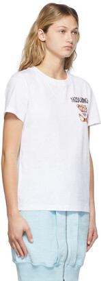 Moschino White Bear Logo T-Shirt