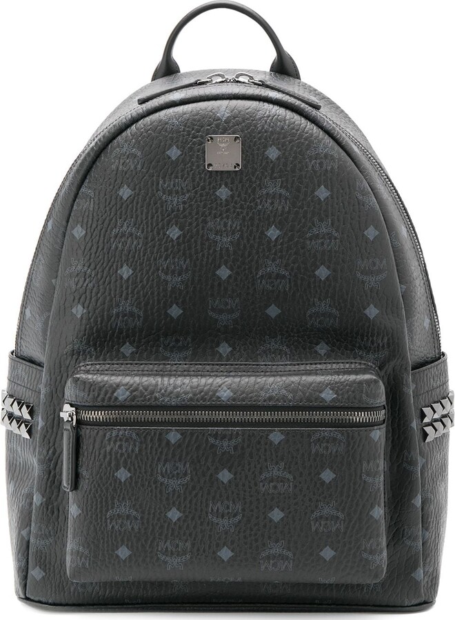 black mcm backpack