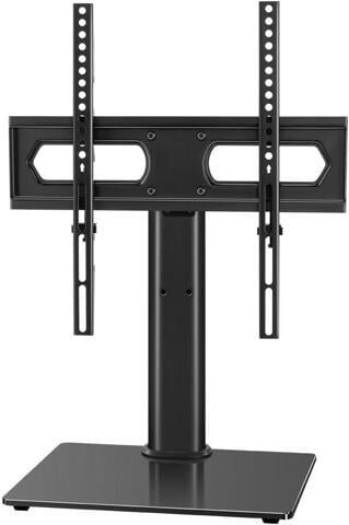Trisvision KKTONER Universal TV Stand Table Top TV Stand for 27 to 65 inch Height Adjustable TV Stand Mount with Tempered Glass Base LED tvs Max VEAS 400mm...