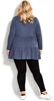 Thumbnail for your product : Avenue Zuri Tiered Plain Tunic