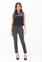Thumbnail for your product : Forever 21 FOREVER 21+ Contemporary Topstitched Knit Pants
