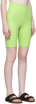 Thumbnail for your product : Girlfriend Collective Green High-Rise Bike Shorts