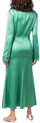 Nanushka Women's Green Acetate Dress