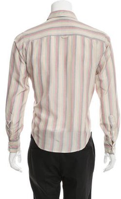 Band Of Outsiders Striped Silk Shirt