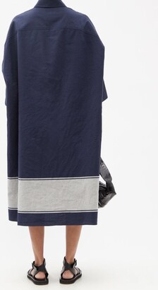 Joseph Baker Cotton-blend Twill Shirt Dress - Navy