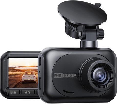CAMPARK DC18 Dash Cam Front 1080P FHD 2.45' Dash Camera for Cars 170° Wide Angle Car Camera with Super Night Vision, WDR, G-Sensor, Loop Recording