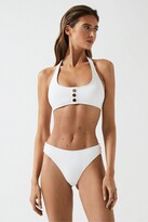Thumbnail for your product : Reiss Halter Bikini Top With Button Detail