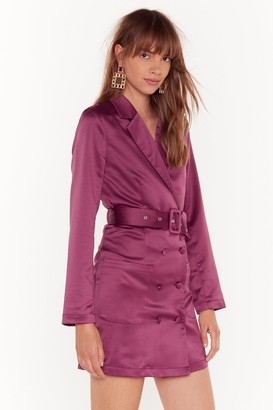 Nasty Gal Womens Such a Hell Blazer Dress - Purple - 8