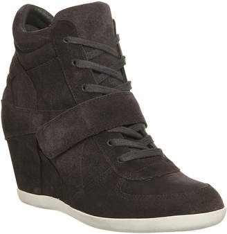 Ash Bowie Wedge Ankle Boots Bistro Suede