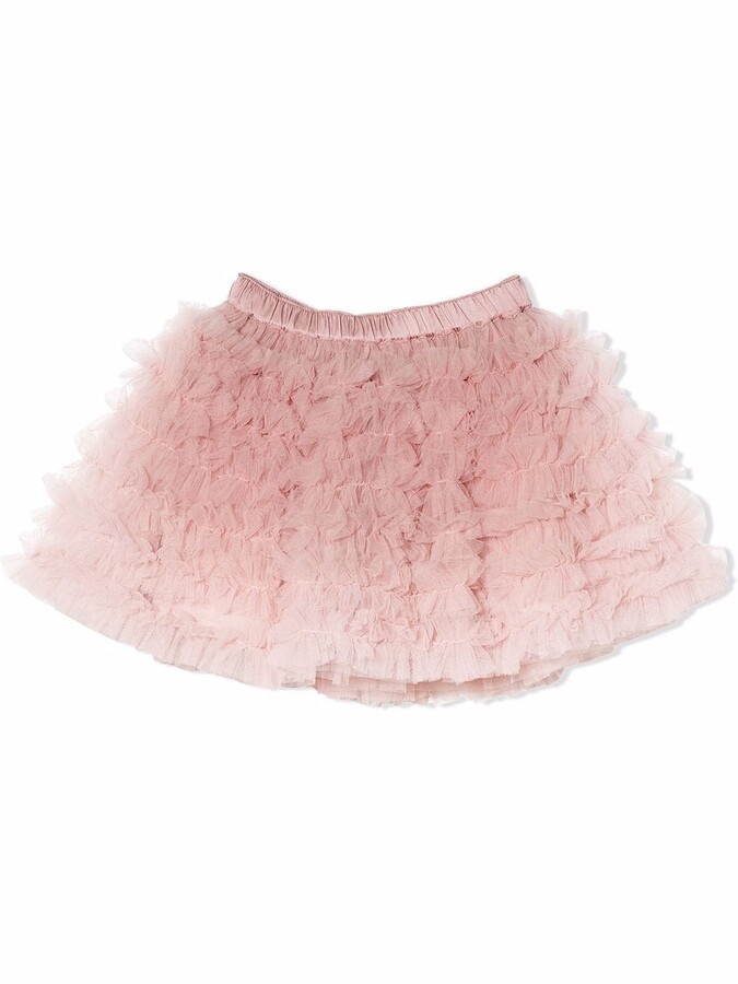 Masala Kids Girls Ruffled Tulle Skirt
