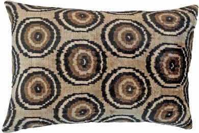 Metrohouse Designs Modish Annulet Silk Velvet Pillow Cover And Insert