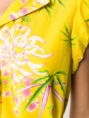 Kenzo Sea Lily print sleeveless dress