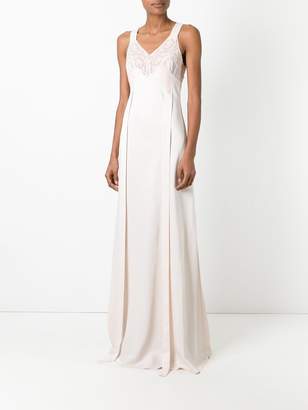 Givenchy lace panel evening dress