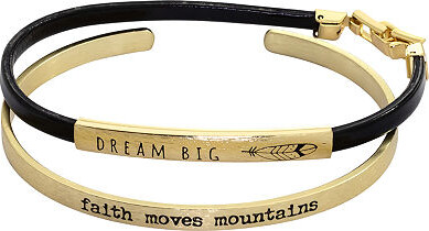 Sparkle Allure You & Me Womens 2-pc. 14K Gold Over Brass Bracelet Set
