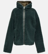 Shearling zip-up hoodie 