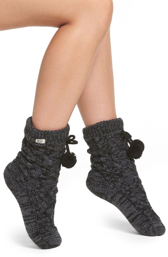 UGG Pompom Fleece Lined Socks - ShopStyle