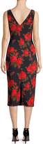 Thumbnail for your product : Michael Kors Collection Floral Stretch Cady Sheath Dress