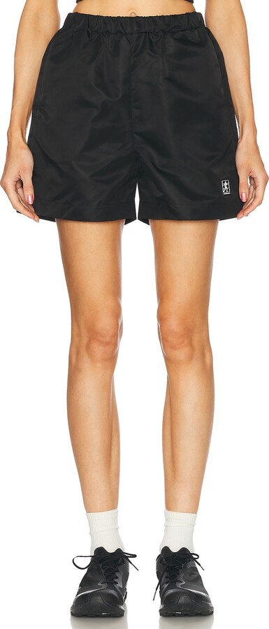 Sporty & Rich Running Woman Nylon Shorts in Black