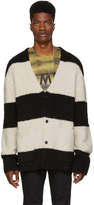 Thumbnail for your product : Amiri Grey and Black Wool Cardigan