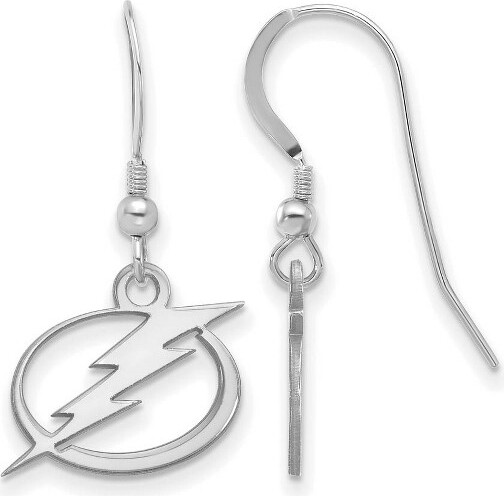 Black Bow Jewelry Co. BlackBowJewelrySterlingSilverTampaBayLightningNHLMascotSmallDangleEarrings