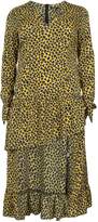 Thumbnail for your product : boohoo Plus Leopard Ruffle Step Hem Maxi Dress