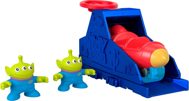Imaginext Launcher Set with Alien Figures, Inspired by Disney and Pixar Toy Story (Styles May Vary)