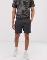 Thumbnail for your product : ASOS Design DESIGN slim chino shorts with elastic waist in washed black