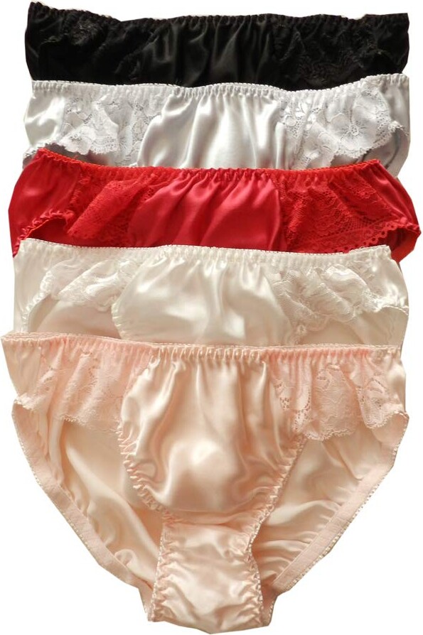 Panasilk New Womens Silk Panties Bikini Briefs 5 Pairs in One Economic Pack  (L - ShopStyle Knickers