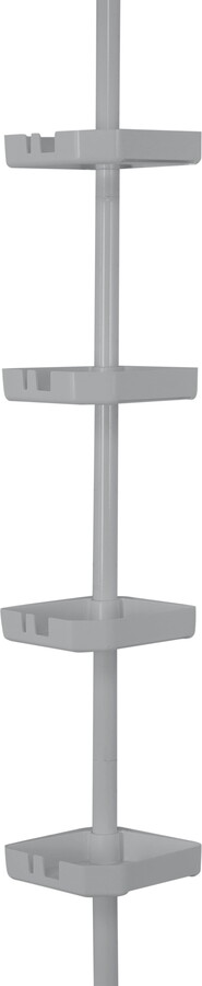 Bed Bath & Beyond Bath Bliss 4 Tier Corner Shower Organizer Caddy in Grey