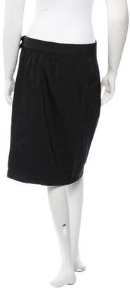 Dries Van Noten Black Knee-Length Skirt