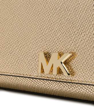 MICHAEL Michael Kors metallic logo clutch