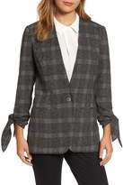 Thumbnail for your product : Halogen Tie Sleeve Blazer (Petite)