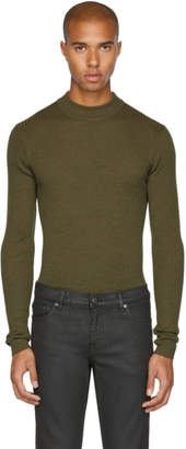BLK DNM Green Skinny Rib 84 Sweater