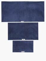 Thumbnail for your product : Tekla Set Of Three Organic-cotton Towels - Navy