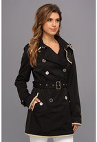 Thumbnail for your product : Sam Edelman Contrast Trim Cotton Trench