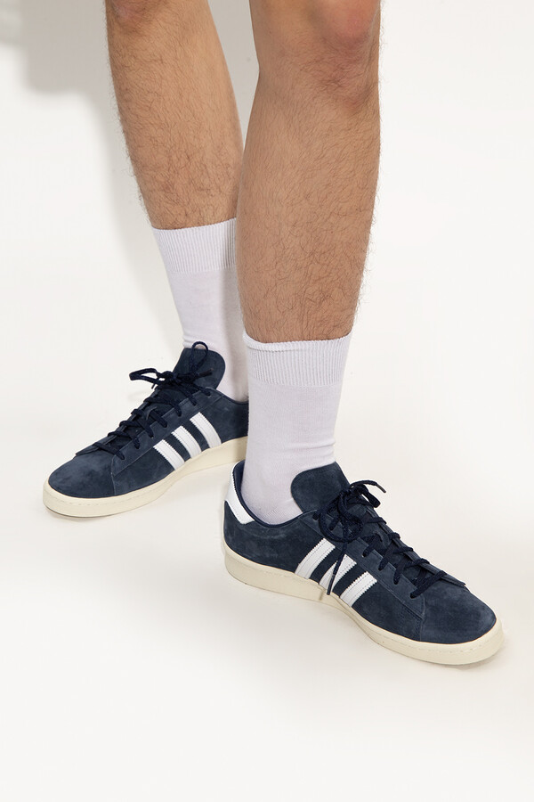 White & Blue Ozmorph Sneakers by adidas Originals on Sale