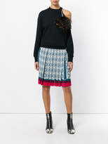 Thumbnail for your product : Mary Katrantzou pleated jacquard skirt
