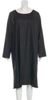 Thumbnail for your product : eskandar Midi Wool Dress Grey Midi Wool Dress