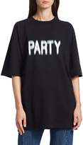 Thumbnail for your product : Vetements Party Cotton T-Shirt